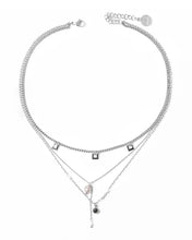 Load image into Gallery viewer, Muzo layered Necklace -Silver