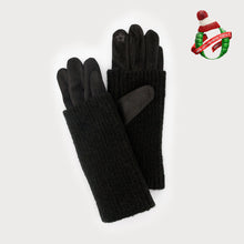 Load image into Gallery viewer, Ribbed wrist gloves/ suede