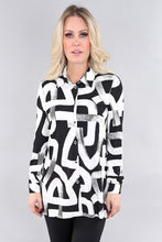 Load image into Gallery viewer, MT Black &amp; White Shirt / buttons
