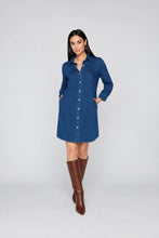 Load image into Gallery viewer, Denim Dress- buttons
