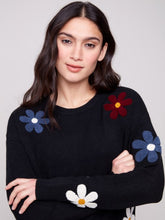 Load image into Gallery viewer, Plush Sweater Boucle Flowers-2829
