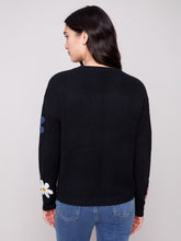 Load image into Gallery viewer, Plush Sweater Boucle Flowers-2829
