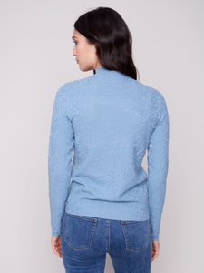 Mock Neck Sweater - Oxford -C2861