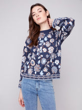 Load image into Gallery viewer, Crew Neck Jacquard Sweater - 2905
