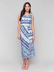 Round neck Dress Faux Knot -C3206