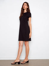 Load image into Gallery viewer, Interlock Knit Dress -Black

