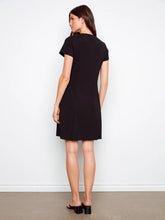 Load image into Gallery viewer, Interlock Knit Dress -Black
