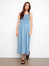 Load image into Gallery viewer, Sleeveless Maxi Dress Blue

