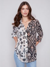 Load image into Gallery viewer, Long Sleeve Shirt -Damask-4308
