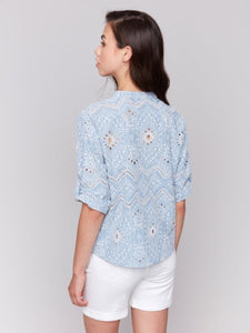 Front Tie Shirt / Bluebell