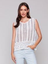 Load image into Gallery viewer, Crochet Sleeveless Top / Bluebell
