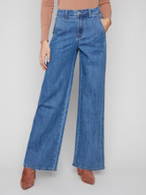 Load image into Gallery viewer, Wide leg Stretch Denim - slash pocket -C5659
