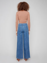 Load image into Gallery viewer, Wide leg Stretch Denim - slash pocket -C5659
