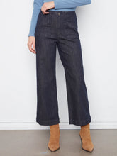 Load image into Gallery viewer, Cropped wide leg stretch denim-5660
