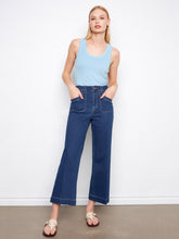Load image into Gallery viewer, Wide Leg Jean-Patch Pockets
