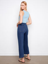 Load image into Gallery viewer, Wide Leg Jean-Patch Pockets
