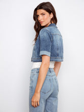 Load image into Gallery viewer, Short Sleeve Denim Jacket-6112
