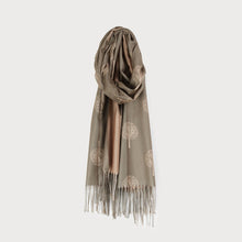 Load image into Gallery viewer, Large Silky Tree Design Scarf
