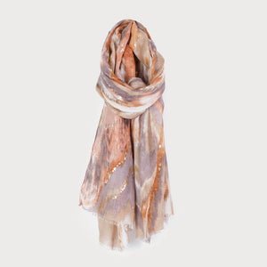 Abstract Print Scarf / 6181