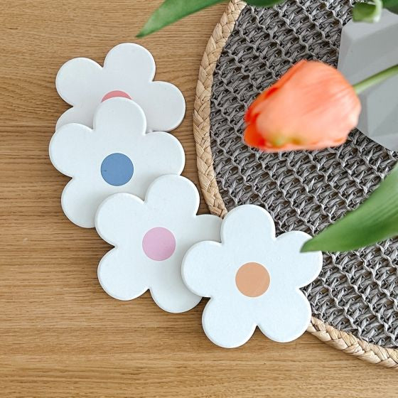 Daisy Coasters/set 4