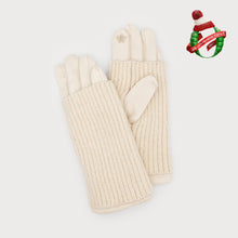 Load image into Gallery viewer, Ribbed wrist gloves/ suede
