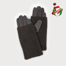 Load image into Gallery viewer, Ribbed wrist gloves/ suede
