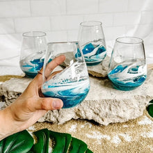 Load image into Gallery viewer, Resin Coated Wine Glasses- priced in 1's
