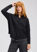 Load image into Gallery viewer, Neru Collar Sweater - Black (524U)

