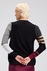 Spliced Sweater - Black (527U)