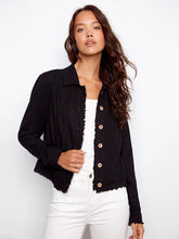 Load image into Gallery viewer, Black Linen Jacket
