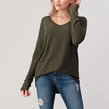 Load image into Gallery viewer, Olive Knit Top -Heimious
