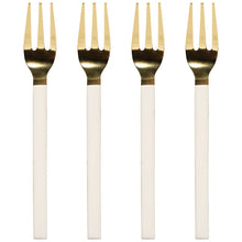 Load image into Gallery viewer, Set 4 Dessert Fork-Ivory
