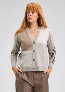 Textured Cardi - Marl (547U)