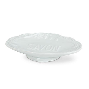 White SAVON Soap Dish