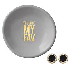 Earring and Ceramic Tray Set