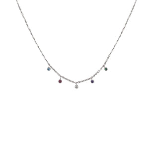 Colorful Zircon Necklace