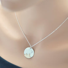 Load image into Gallery viewer, Silver/Brass Mountain Necklace
