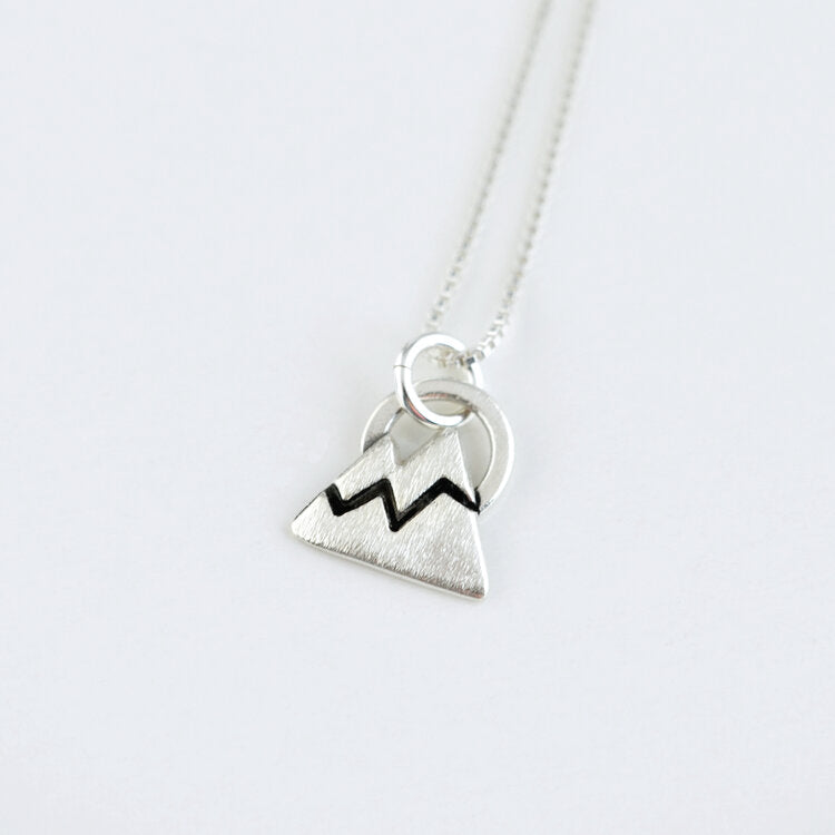 Tiny Mountain Cutout Necklace